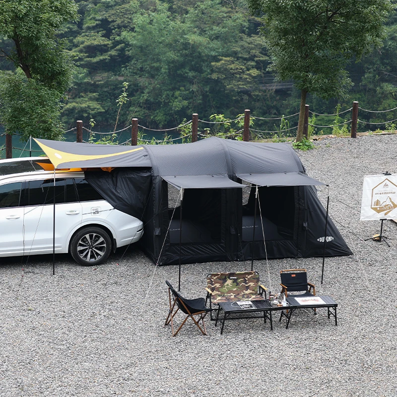 MKCAMP черная палатка крутая Tesla SUV с двумя комнатами уличные праздничные палатки для мероприятий надувная розничная продажа