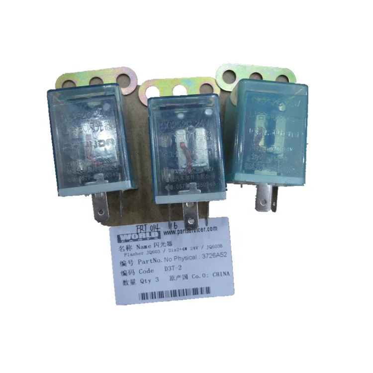 Changzhou Changlin PY165H Motor Grader Spare Parts JQ603 3726A52 Flasher