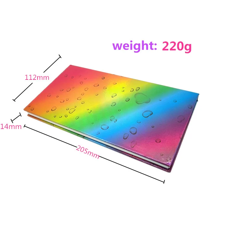 New custom 18 color fluorescent eye shadow plate high gloss matte pearlescent rainbow plate luminous makeup plate