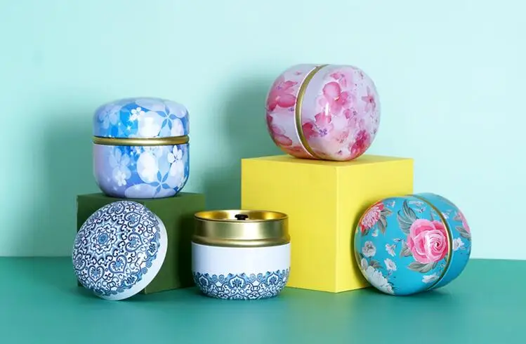Custom Small Round Tin Cans Packaging Candy/ Money Metal Tin Boxes