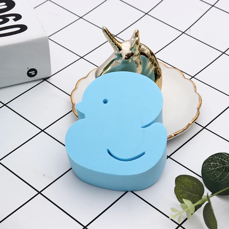 Wholesale Baby Foam duck Natural Cellulose Bath Sponge Natural baby Sponge Bath Sponge for kid