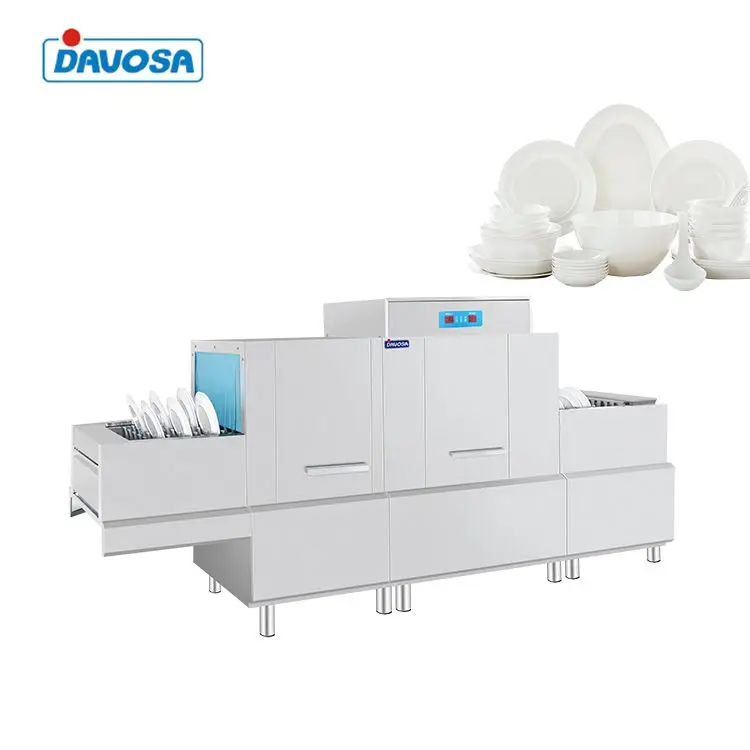 Large capacity dishwashing machine equipment kitchen large industrial dishwasher machine