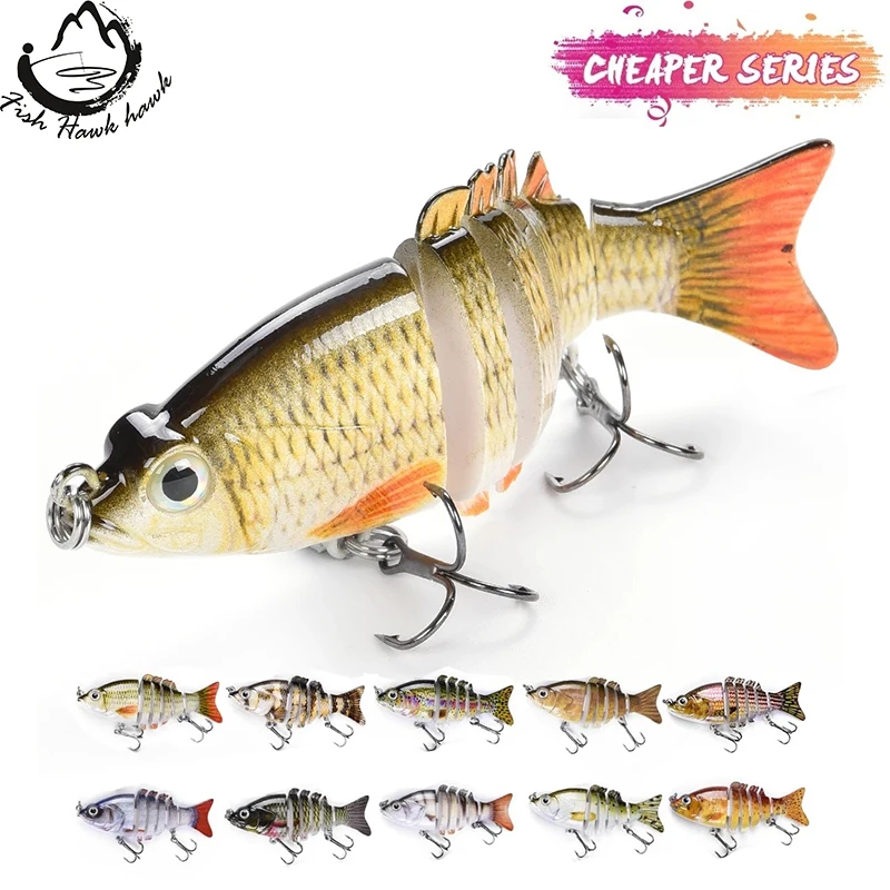 2020 Fishing Lures 8.5cm 11g Multi Jointed Bass Crankbait For Swimbait Wobblers Pike Artificial Bait Walleye For Freshwater