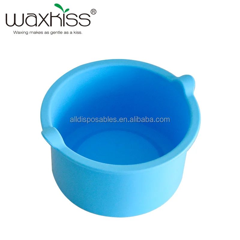 Factory Supply 500ml Mini Portable Silicone Pot Hair Removal  Heat-Resisting Silicone Bowls Wax Warmer Replacement Pot
