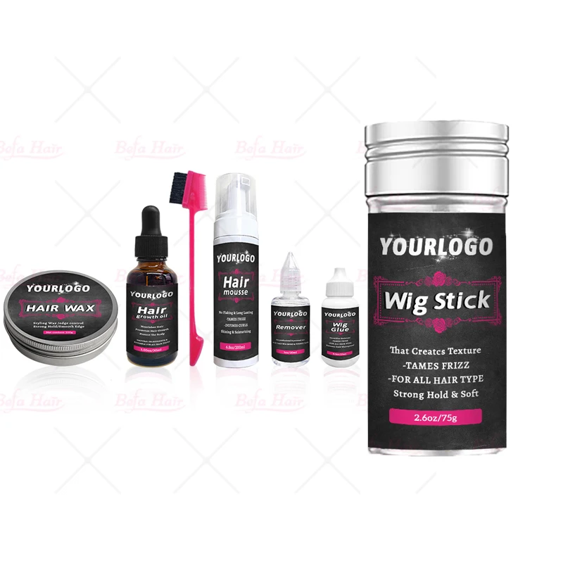 Private Label Edge Control Vendor Hair Wax Stick Mousse Styling Foam Lace Glue Drops