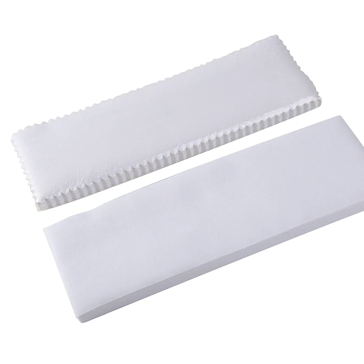 Wholesale custom bleached cotton wax strips high quality muslin paper waxing strips for hair removal-7*20cm