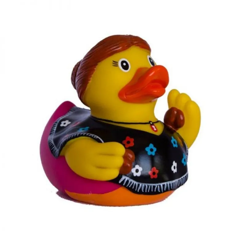 Custom Cute PVC Ethnic Floating Rubber Duck Plastic Mini Action Figure Vinyl Anime Figure Toy Craft Toy