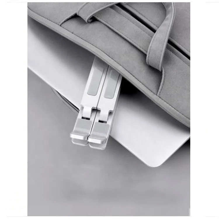 
Double raised adjustable and foldable Aluminum portable laptop holder for 17 inch computer 