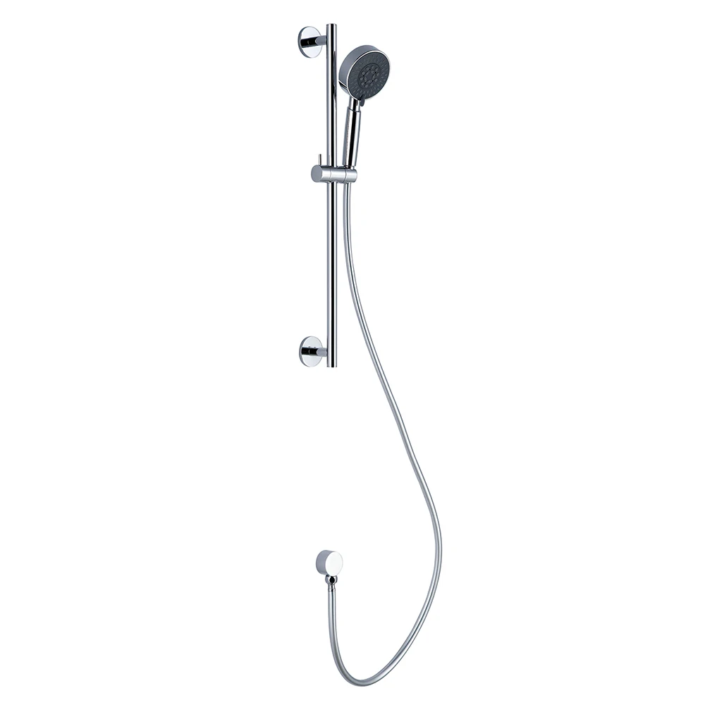 YSW Modern Bathroom Products Rain Shower System Metal Sliding Bar with 3 Function Handset and Solid Brass