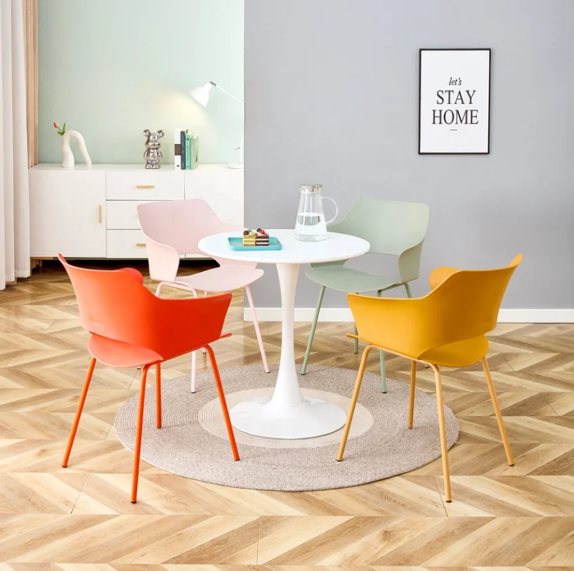 Новый продукт горячий продавать дешевые современные пластиковые обеденные стулья