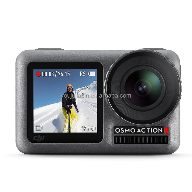  Спортивная Экшн-камера DJI Osmo 4K UHD HDR 60fps видеосъемка двойной экран монитор в режиме реального времени Водонепроницаемый VS Insta 360 ONE