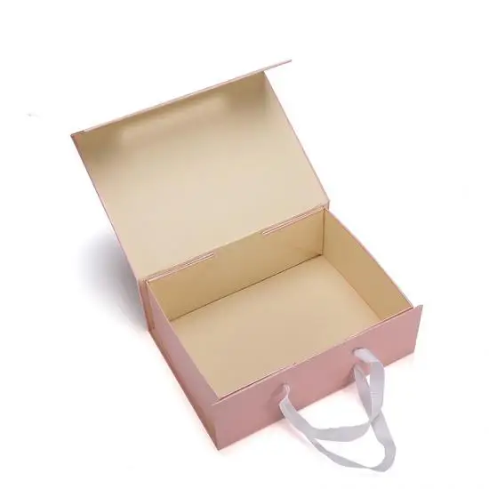 
Custom Round Cardboard White Suitcase Gift Box Wholesale hinged cardboard gift box 