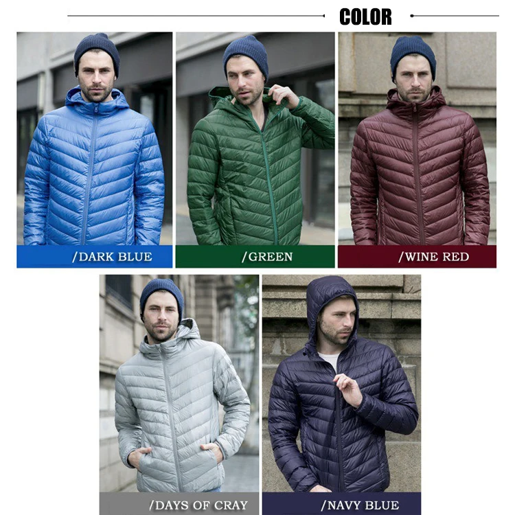 
Factory price water-repellent ultra light down jacket for man 