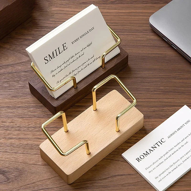 High-end Front Desk Business Card Display Wholesale Storage Creative Table Face Card Holder Business Card Box