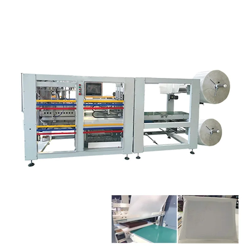 Automatic air bubble film paper protective packaging machine horizontal servo control air bubble film bag packing machine
