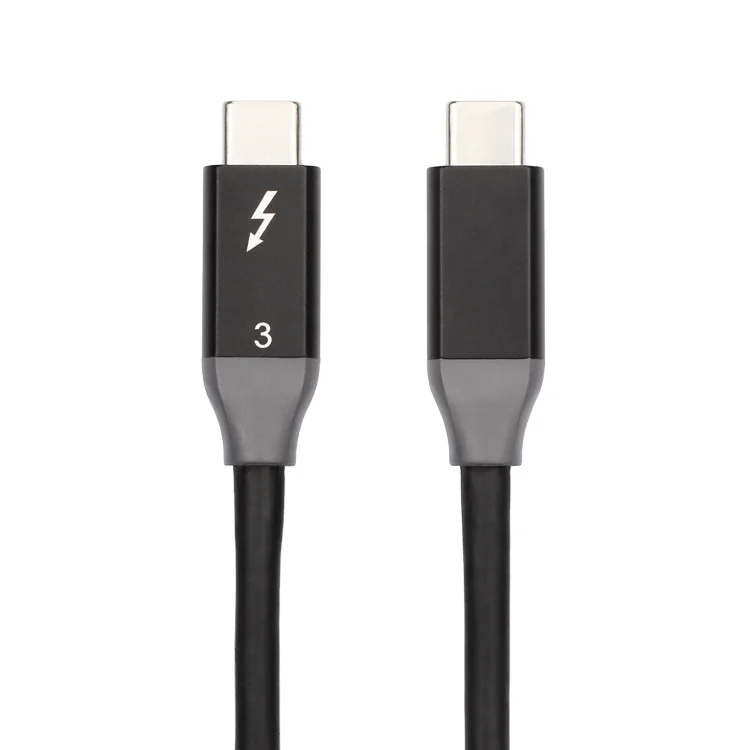 OEM&Stock Thunderbolt 3 Kabel 40gbps 5a 100w Charging 5k@60hz Usb-c To Usb-c Thunderbolt 3.0 Cable For Egpu Hub Docking 0.3mType