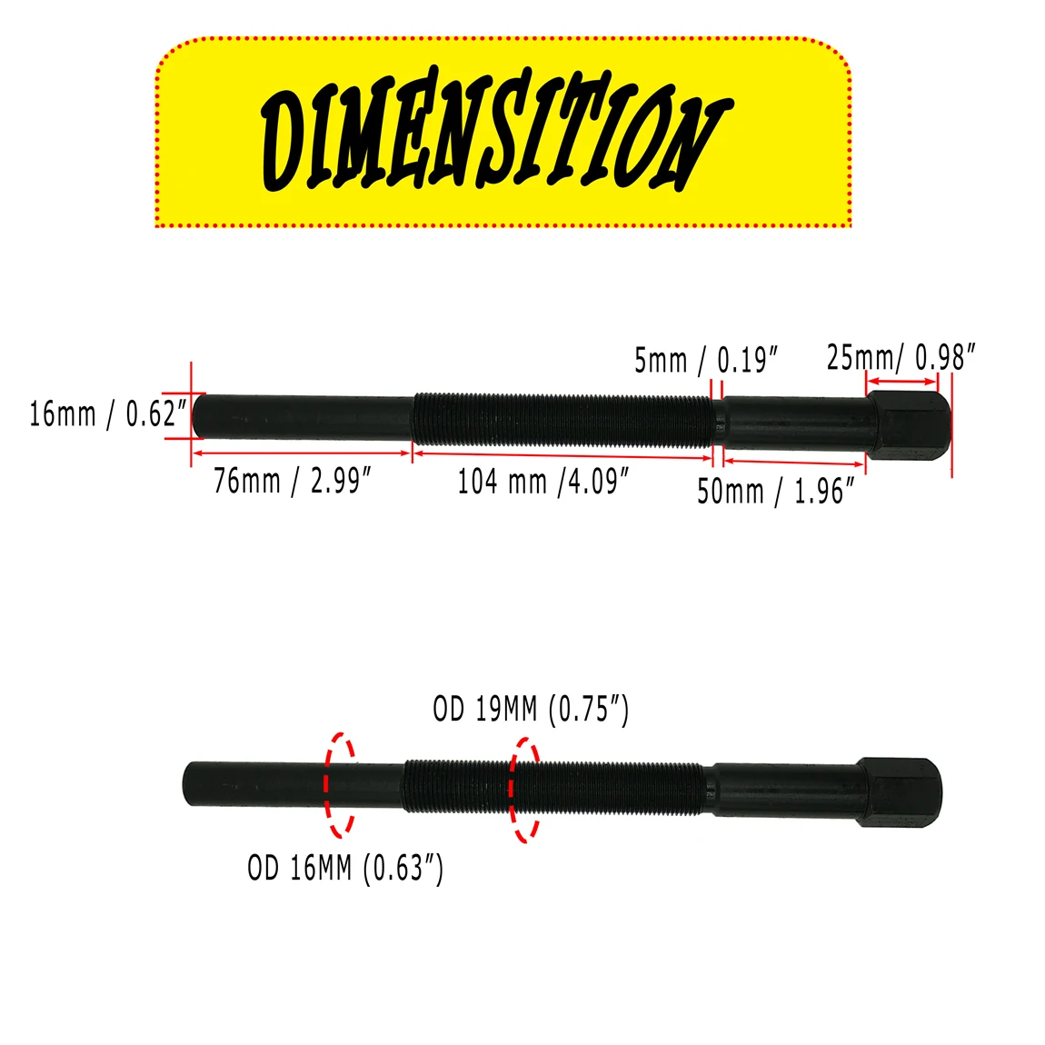 PP3078 Tool UTV Primary Drive Clutch Puller for Many Polaris Models 1985-2016