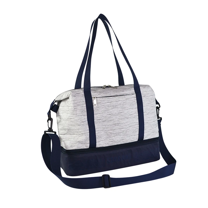 Foldable Travel Duffel Bag Water & Tear Resistant Deep Blue Overnight Weekend Bag