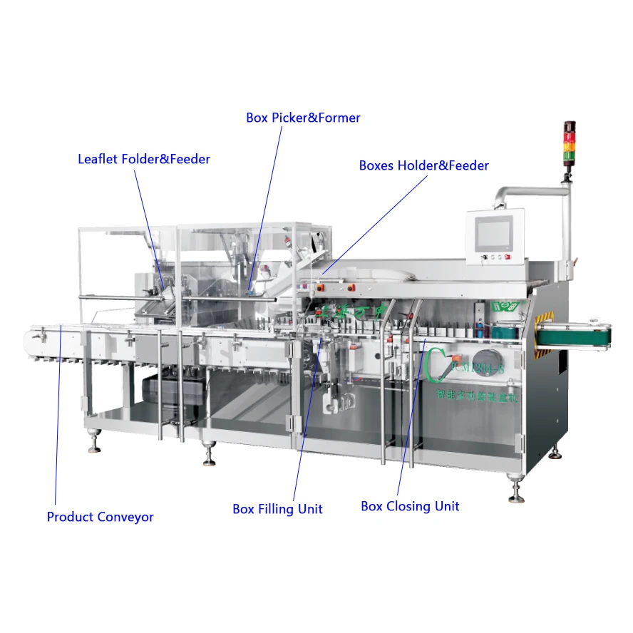 Intelligent Cartoning Machine Custom Packaging Line  Medicine Cartoner Machine