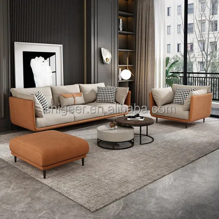 teak wood office modular sectional sofa