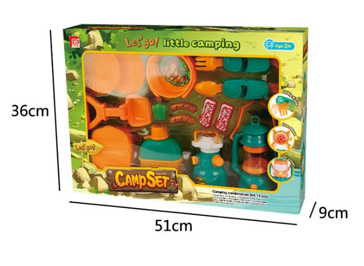 
Children plastic camping cook set toy interesting camping toys for sale 