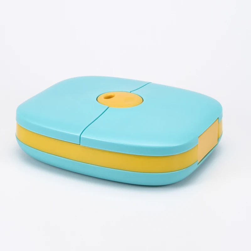 3-6  kids lunch bento box food container foodgrade ABS/PP/silicone microwaved customized logo&color bento box manufacturer