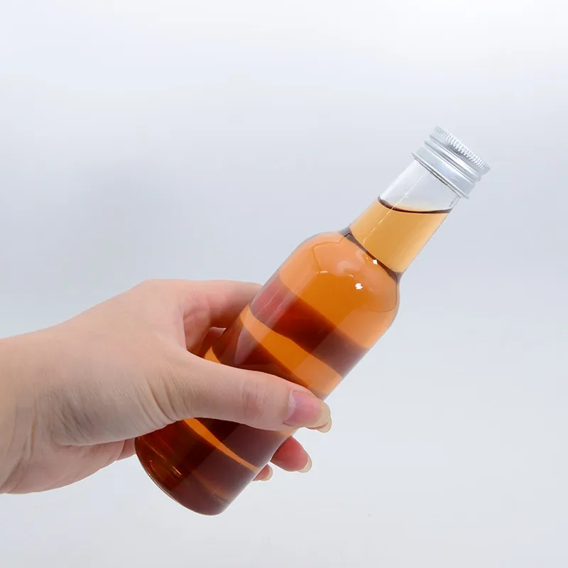 Mini Small 50 Ml 100ml Plastic Alcohol Shot Bottles For Sample Liquor Liqueur Whisky Whiskey Vodka Soda Spirits Wine Packaging