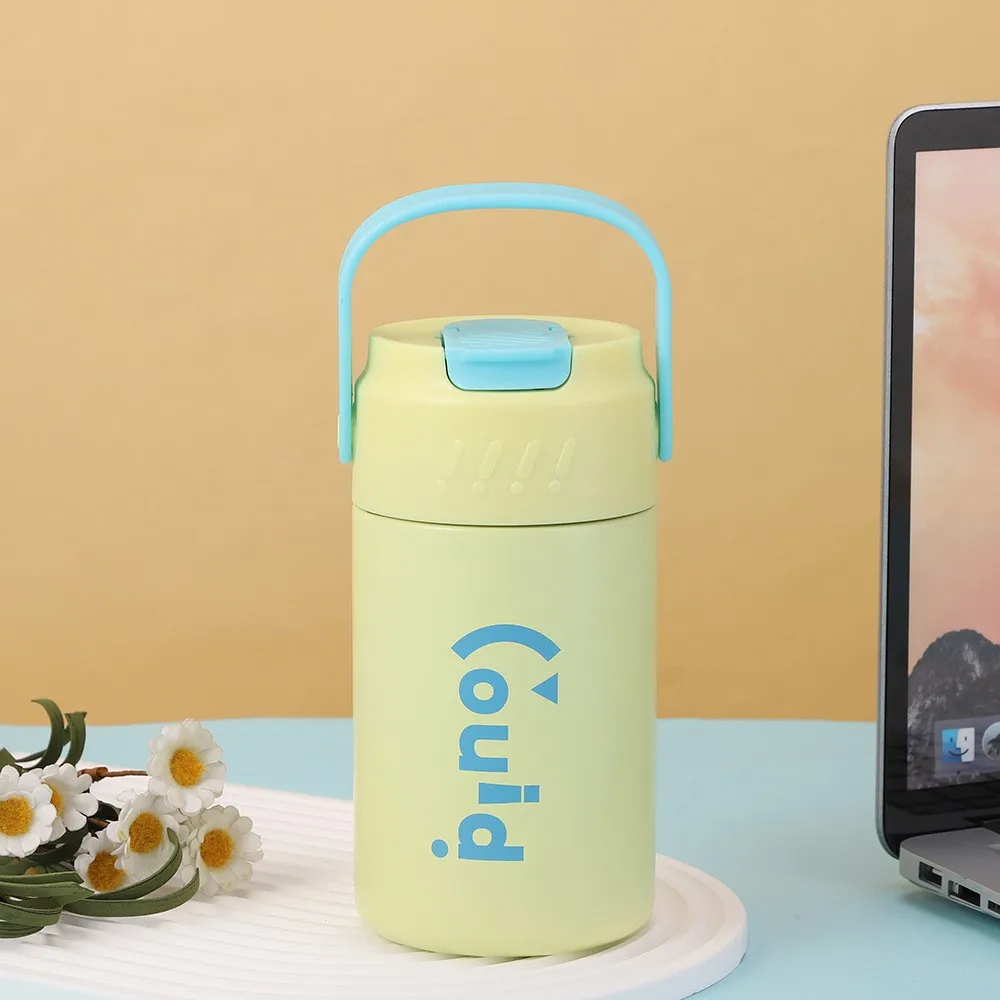 Most Popular TOP Kids Cute Stainless Steel Vacuum Flask for Children with Lift Rope