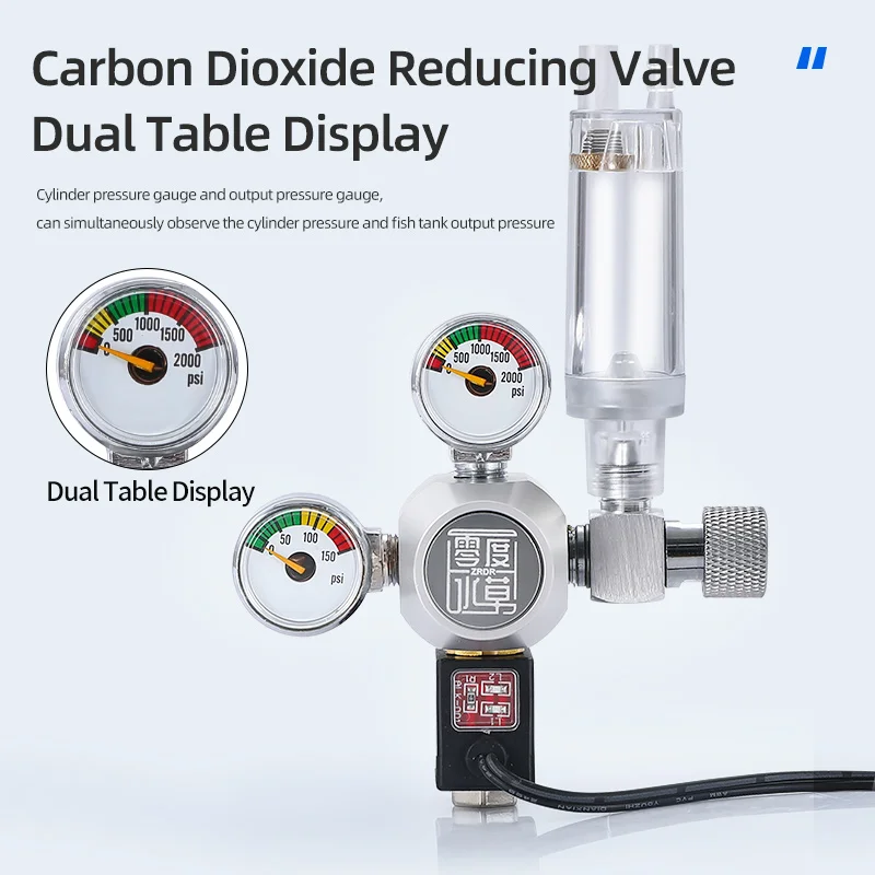WYIN W21.8 G5/8 CGA320 M22 R104X электромагнитный Двойной метр Diy Аквариум co2 давление баллона газовые регуляторы