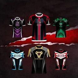 2021Custom Team Logo Printing Esport Jersey Custom Esports Jersey Gaming Jersey Team Shirt