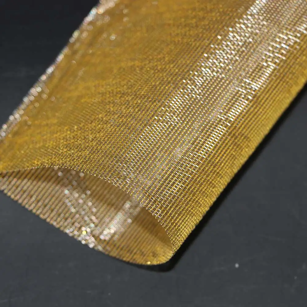 Colored Wire Glass Fiber Wire Woven Wire Mesh For Art Design Glass Laminated