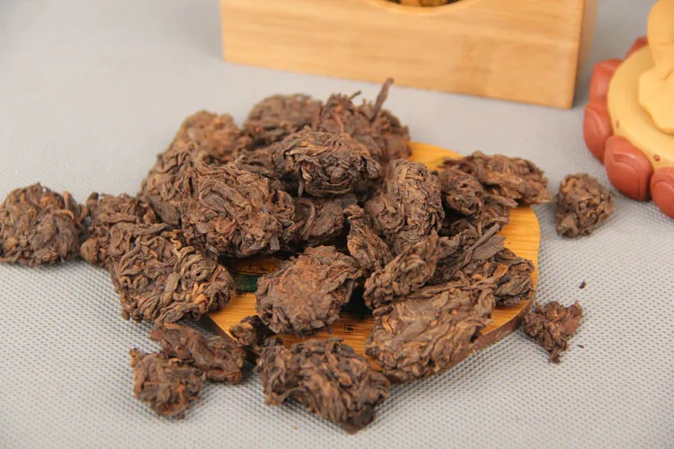 Заводская цена черный чай 2005 год золотой бутон Lao Cha Tou puer спелый menghai natural tuo cha 