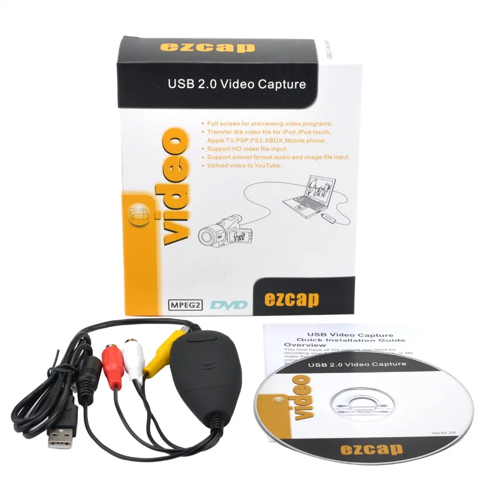  Видеозахват USB2.0 для ПК VHS VCR