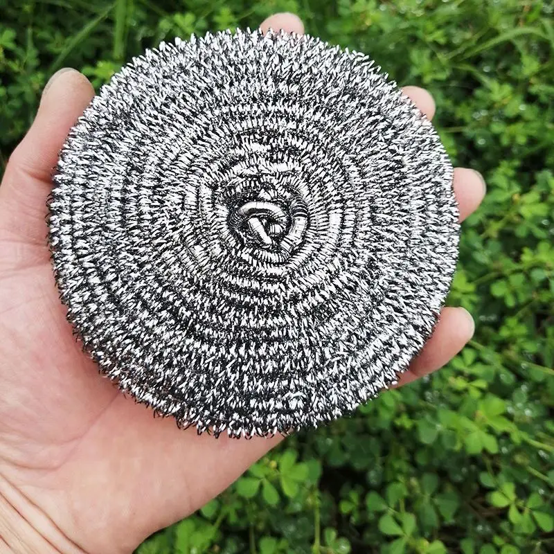 DS2732 Flexible Scrubber Pads for Cleaning Dishes Pots Pans Grills and Sinks Metal Scourer Sponge Steel Wool Scrubbers