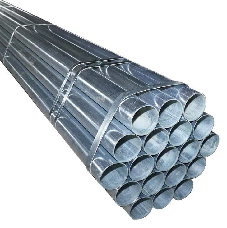 Factory wholesale hot Dipped Galvanized Round Steel Pipe 1.5 Inch Galvanized Steel Pipe Price Per Meter