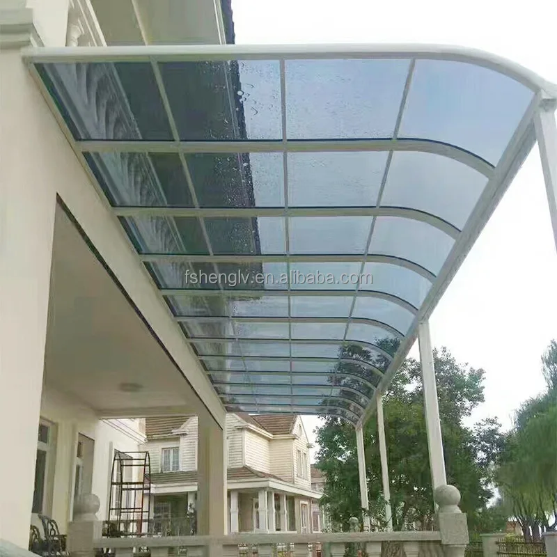 Adjustable aluminum camping tarpaulin pole canopy waterproof outdoor aluminum pergola canopy