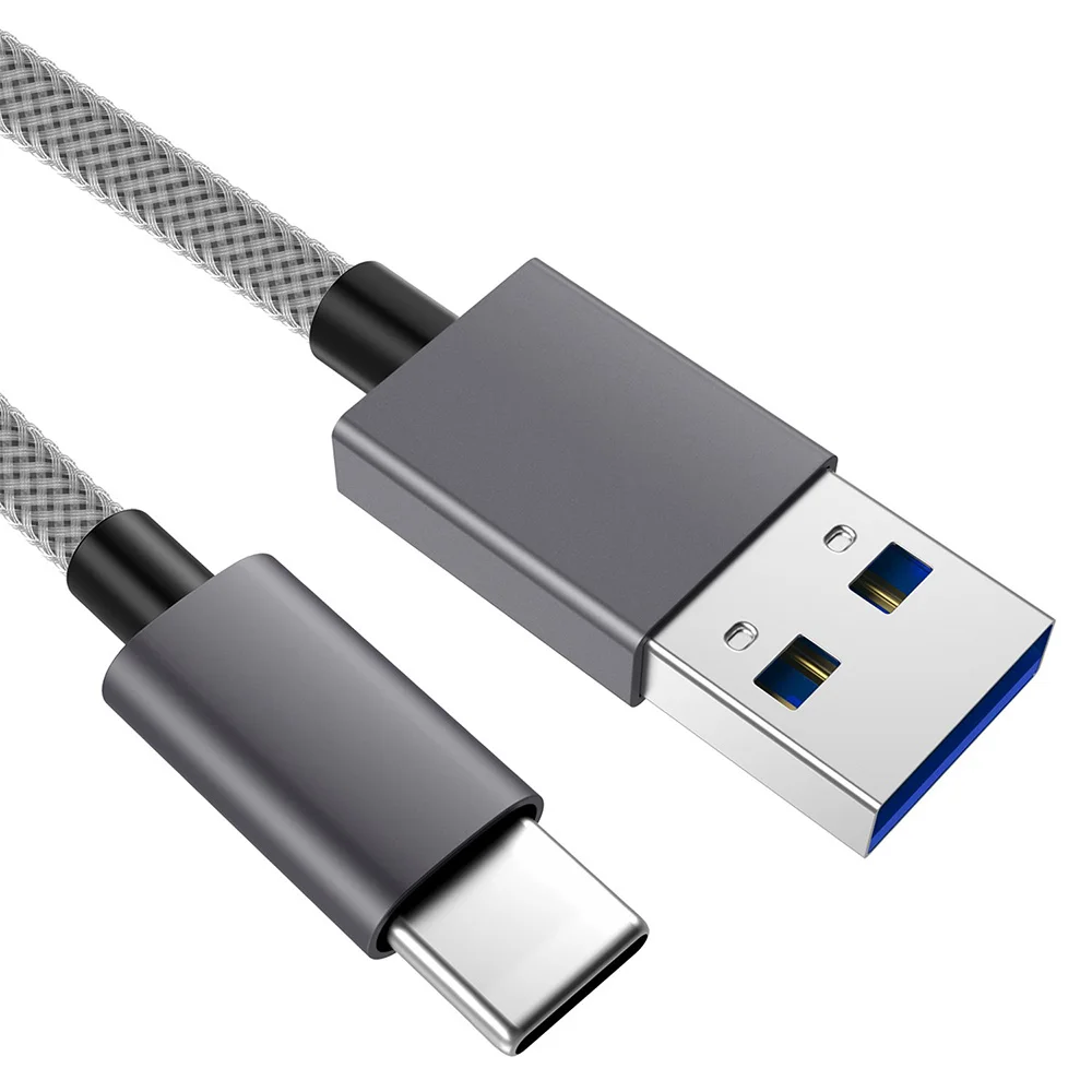 Кабель USB Type-C XANUAN, 3,3 фута, нейлоновый плетеный USB-шнур, USB Type A-C, быстрое зарядное устройство для Galaxy S10, Note 10, S10, S9, Note 10, 9