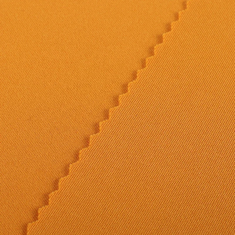 Free Sample 220g High Stretch 85% Polyester 15% Spandex Double Side Weft Knitted Legging Fabric for Yoga Sportswear Plain Style