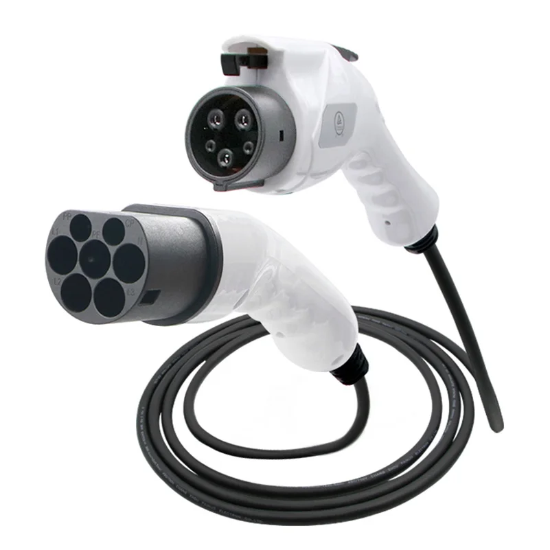 Ev Charging Connector Cable Mode 3 Car Charger Level 3 Type 1 To Type 2 EV Plugs