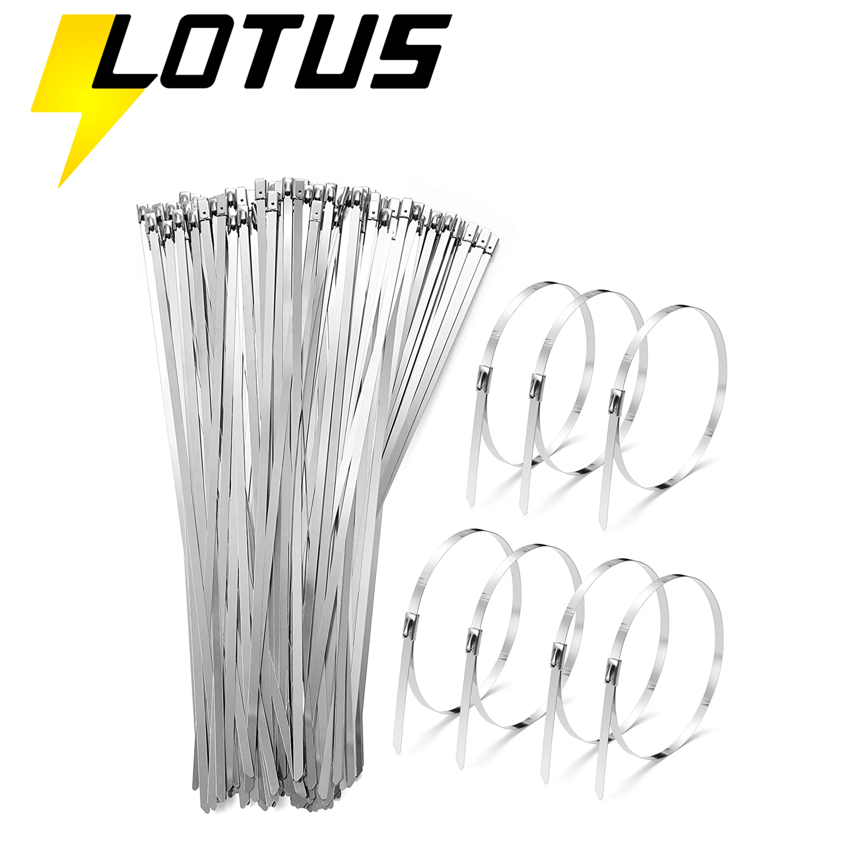 Top Quality Reusable Stainless Steel Cable Tie Best Seller Factory  304 316 Ball Lock