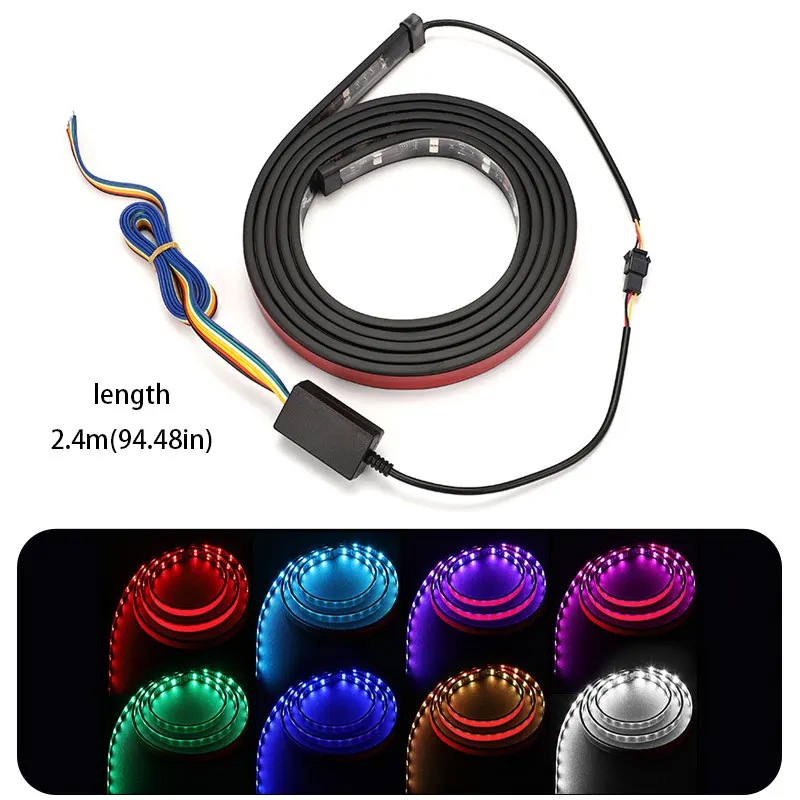 Водонепроницаемая цветная Автомобильная сигнальная лампа поворота 24 В 240 см Автомобильные дневные ходовые огни Светодиодная лента аксессуары для грузовых автомобилей