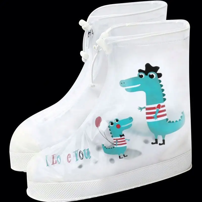 
2021 Foldable Non-Slip Safety Waterproof Children Rain Boot PVC Rain boot Cover 
