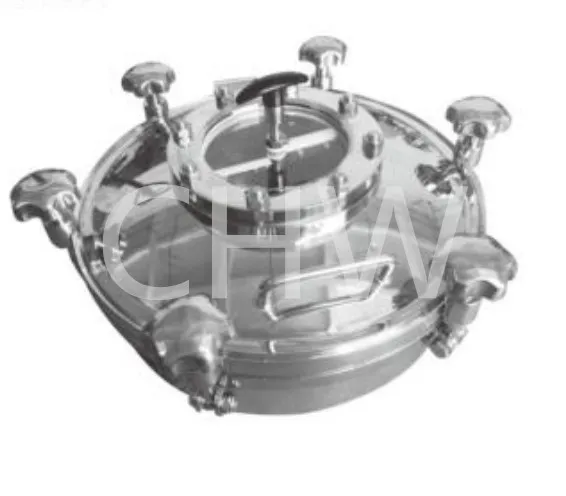 
Sanitary stainless steel ss304 or ss316L Pressure Circular Tank Manway Manhole With Flange Sight Glass 