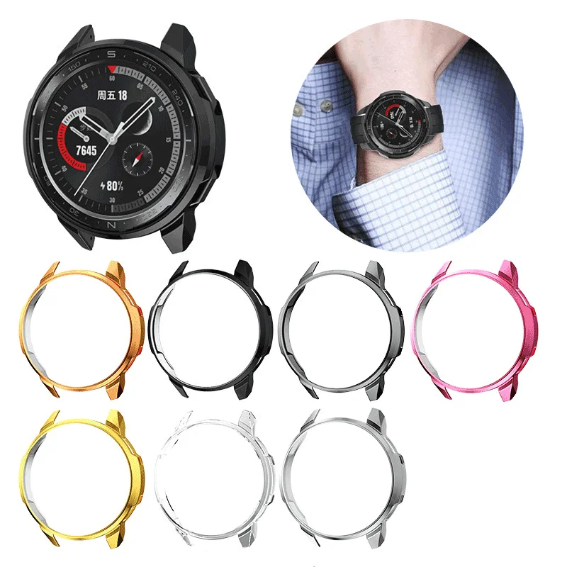 Qiman Colorful PC Protective Case for Huawei Honor Watch GS Pro Smart Watch accessories