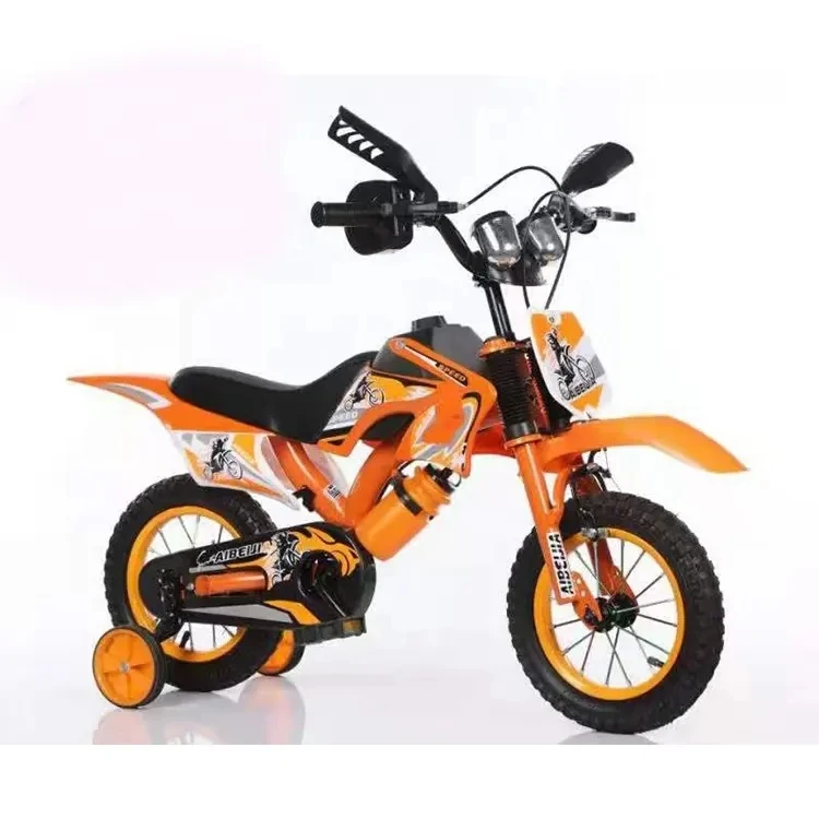 2021 Classic Kids Bike 16 Inch for Ages 3-9 Years Boys and Girls Motorbike style kids bike