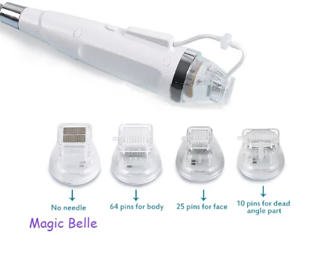 10pin 25pin 64pin Nano Fractional RF Microneedles Insulate Microneedle Cartridge Spare Parts