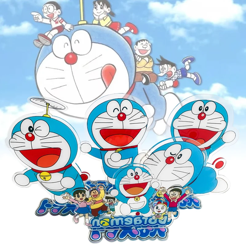 Acrylic Stand Cartoon Figure Model Desk Sign Keychain Toy Fans Birthday Christmas Gift for Kids Children Her Mom Anime Doraemon