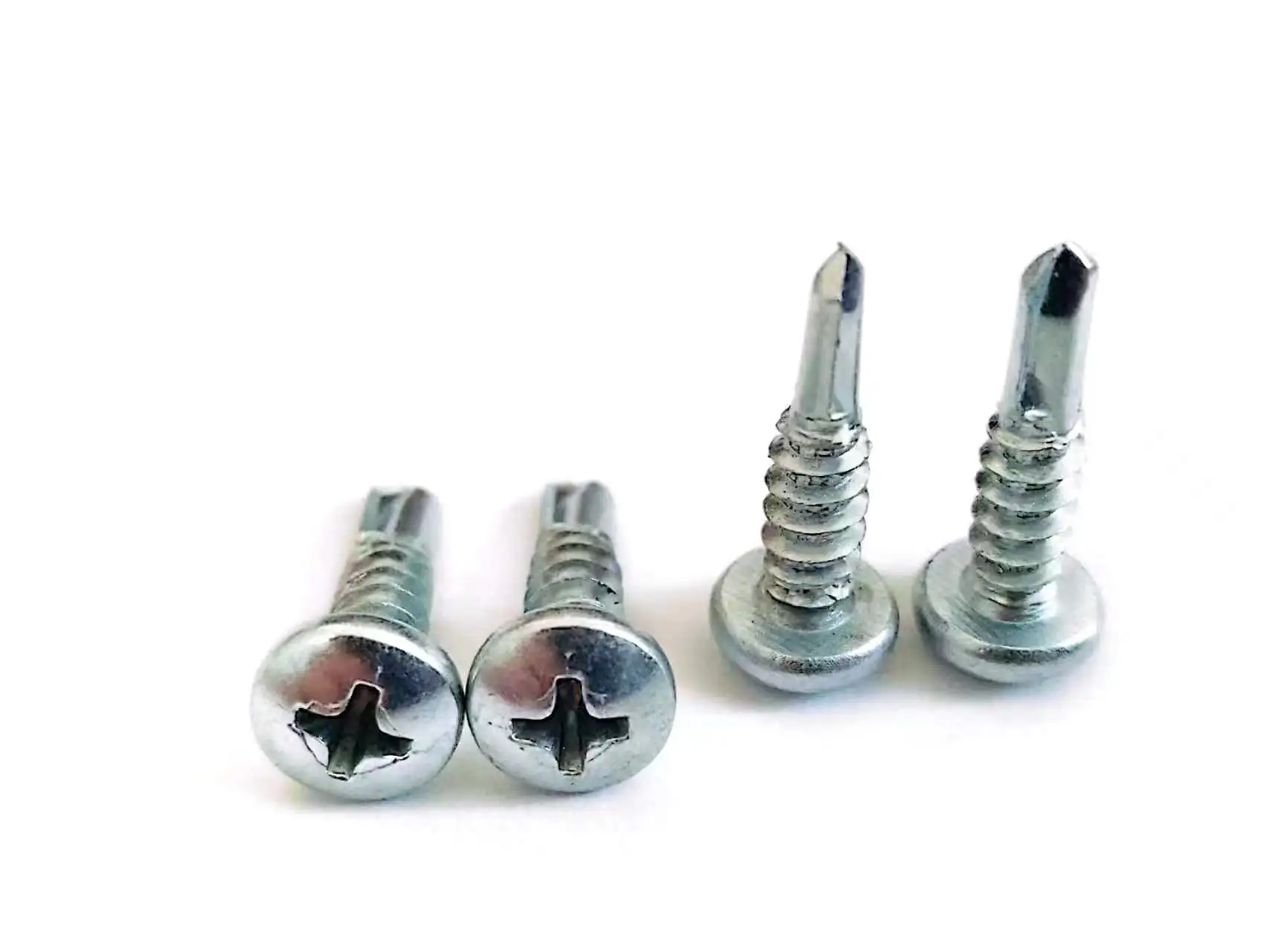 Factory buy bulk  screws zinc galvanized pan head self tapping /drilling screw for wood metal