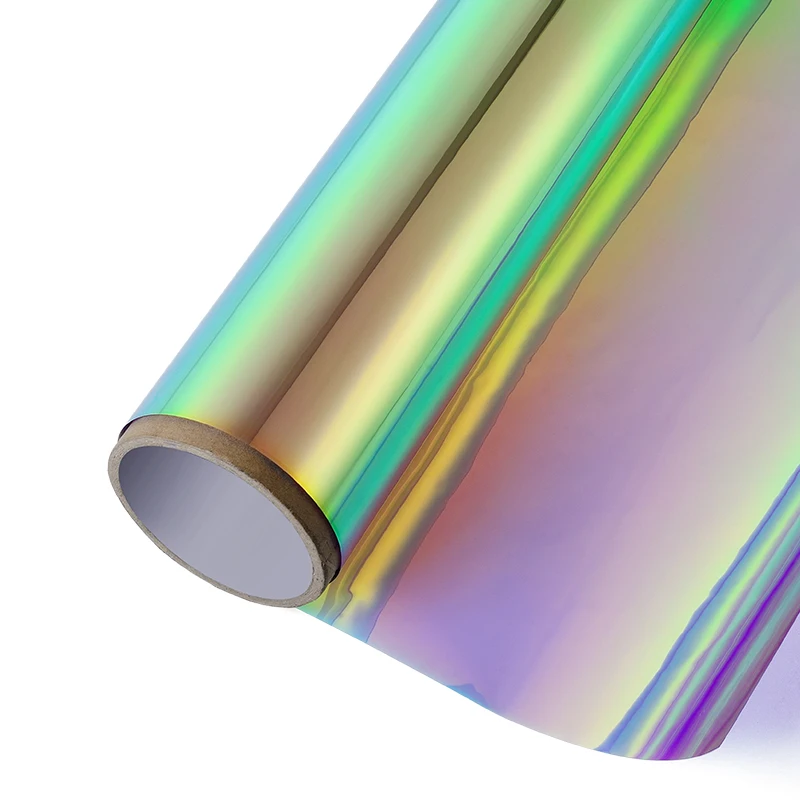 PET 30m Holographic clear window film iridescent window decoration glass iridescent Film