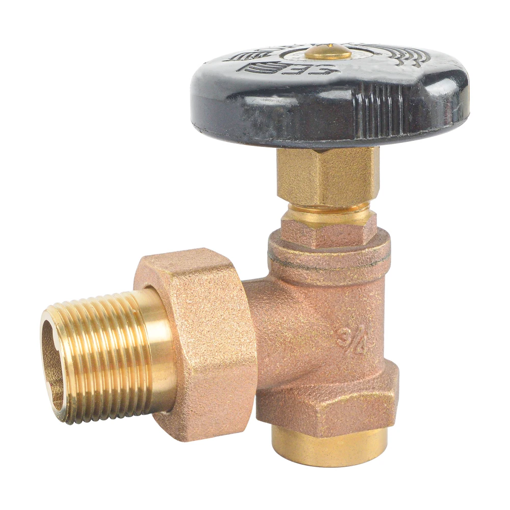 1/2 Inch and 3/4 Inch Forged Brass Steam Radiator Valve for Floor Heating Pipes